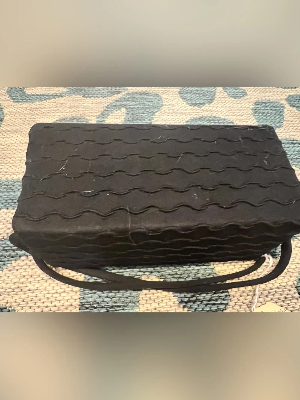 Vtg Black Women’s Box Clutch